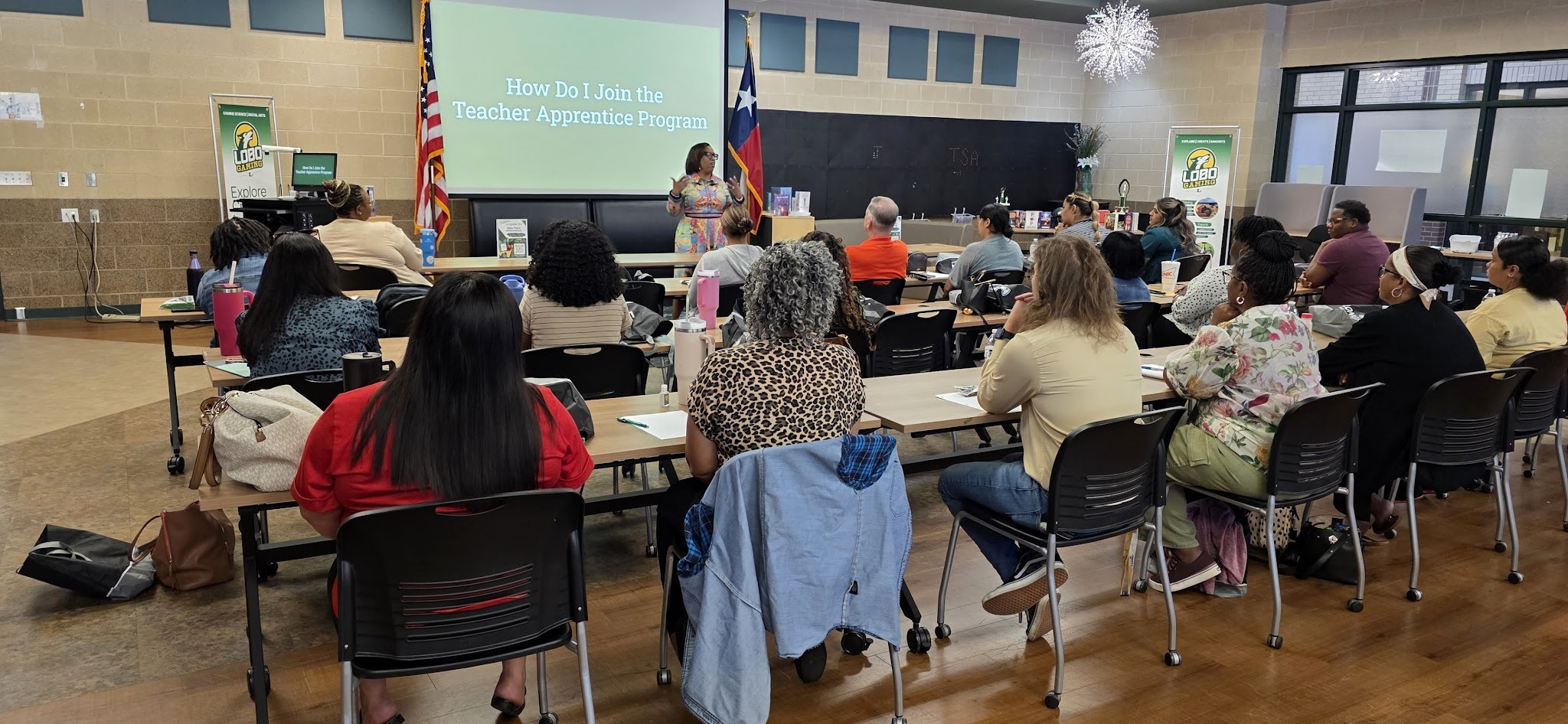 Teacher Apprentice Program participants attend a preparation session.