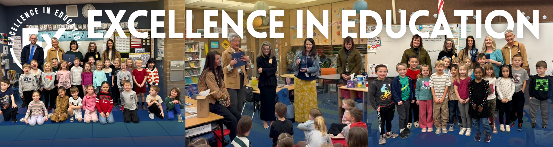 Murdock Auto Team members celebrating alongside educators during Excellence in Education visits