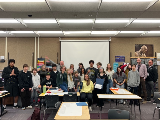 You Are the Heart Murdock Family Foundation representatives presenting the award