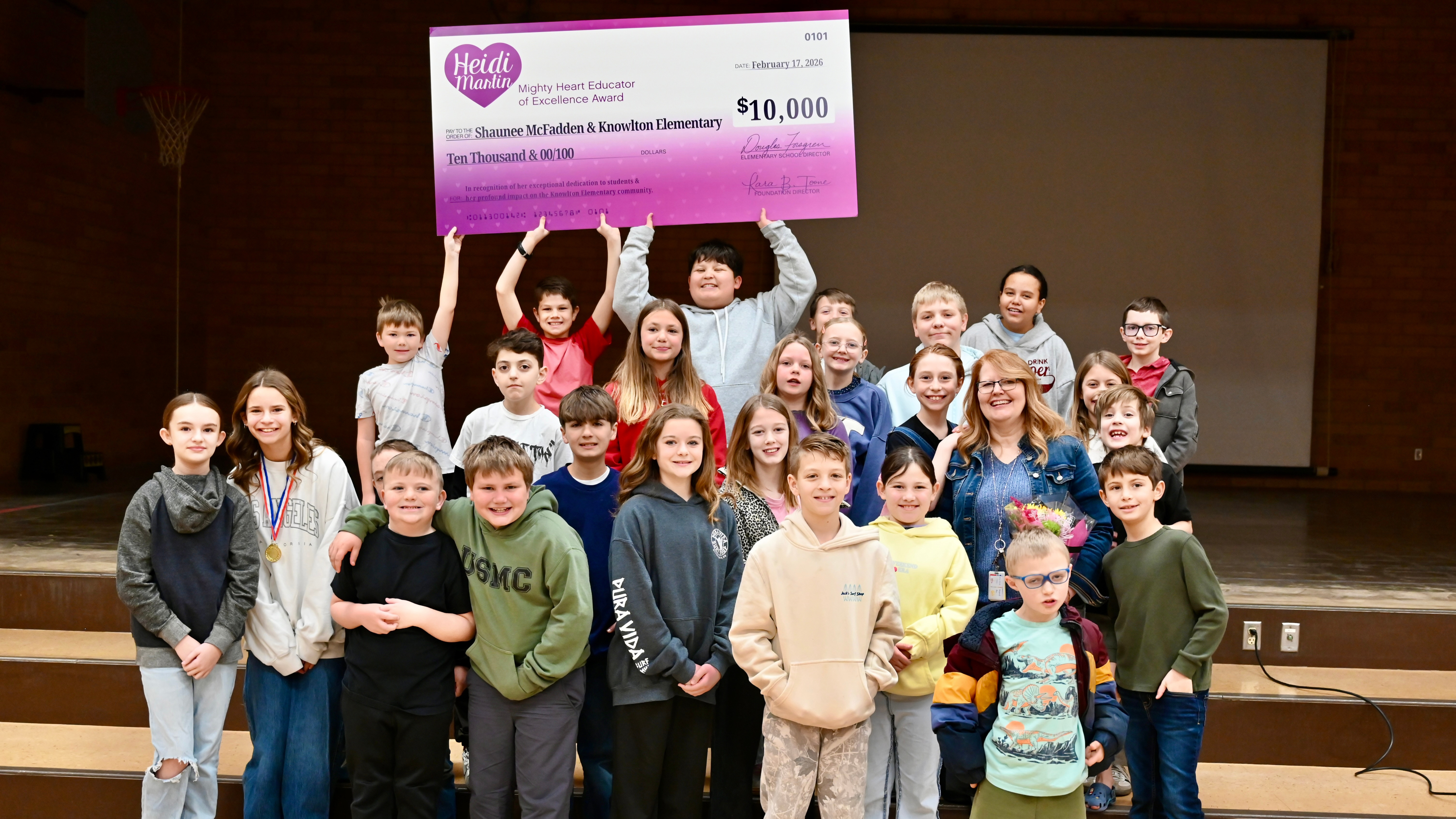 Photo from the surprise recognition event